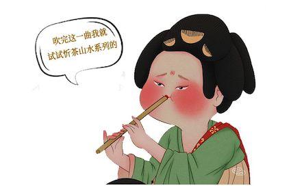 唐代仕女吃瓜,瓜香四溢的闲适时光